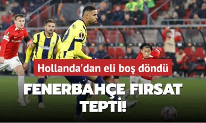Fenerbahçe fırsat tepti! Hollanda’dan eli boş döndü