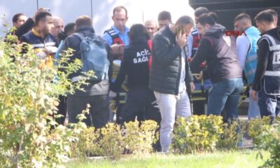 Narin’in babası Arif Güran ambulans ile hastaneye götürüldü